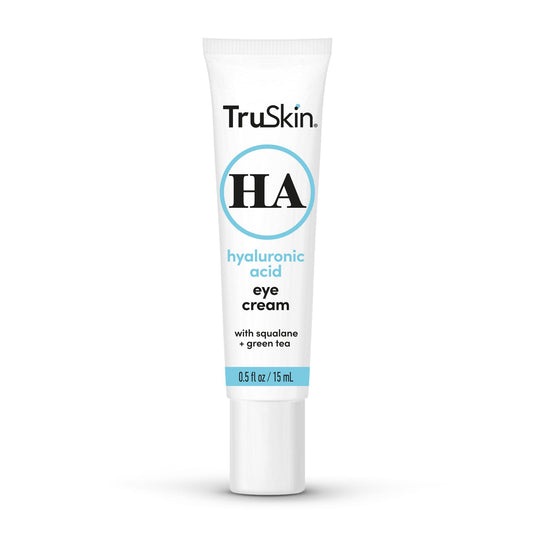 TruSkin Eye Cream applied around the eye supports gentle hydration and brightening.