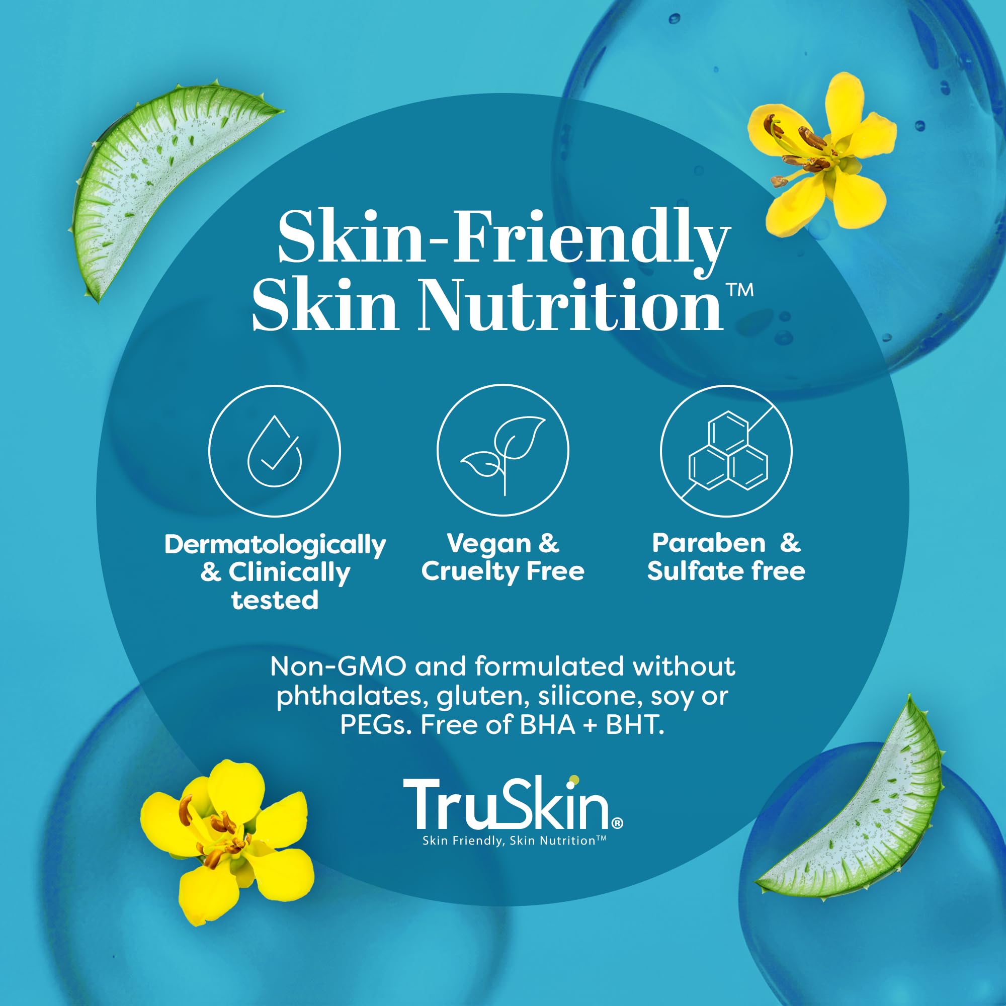 TruSkin Hyaluronic Serum after cleansing ready for morning routine