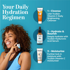TruSkin packaging box highlighting unscented, paraben-free formula.