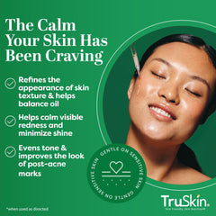 Hands applying TruSkin serum to blemish-prone areas for targeted care.