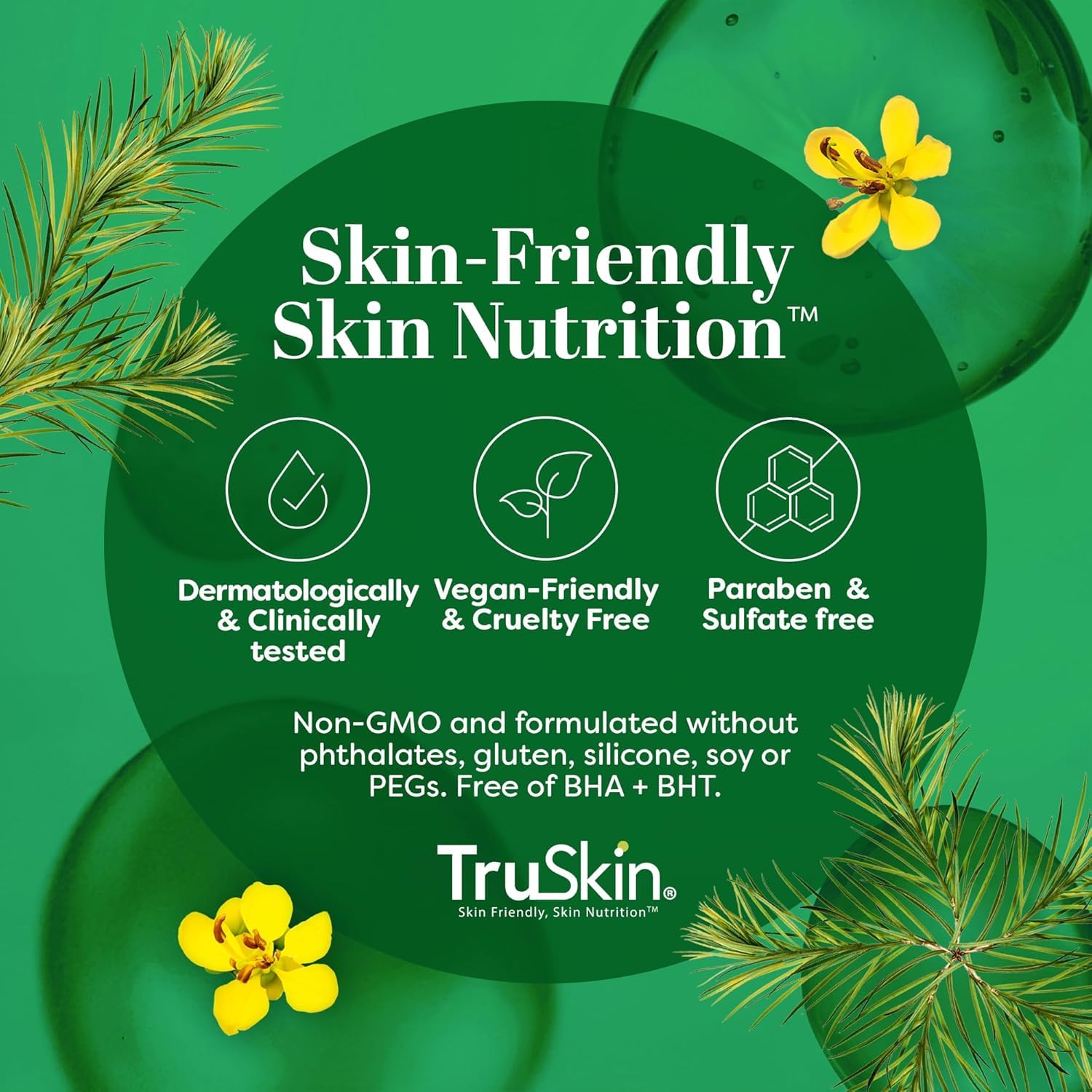 TruSkin Tea Tree Oil Serum 2 oz bottle for everyday use.