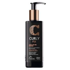 TRUSS Curly Fix bottle on shelf for defined curls and frizz control.
