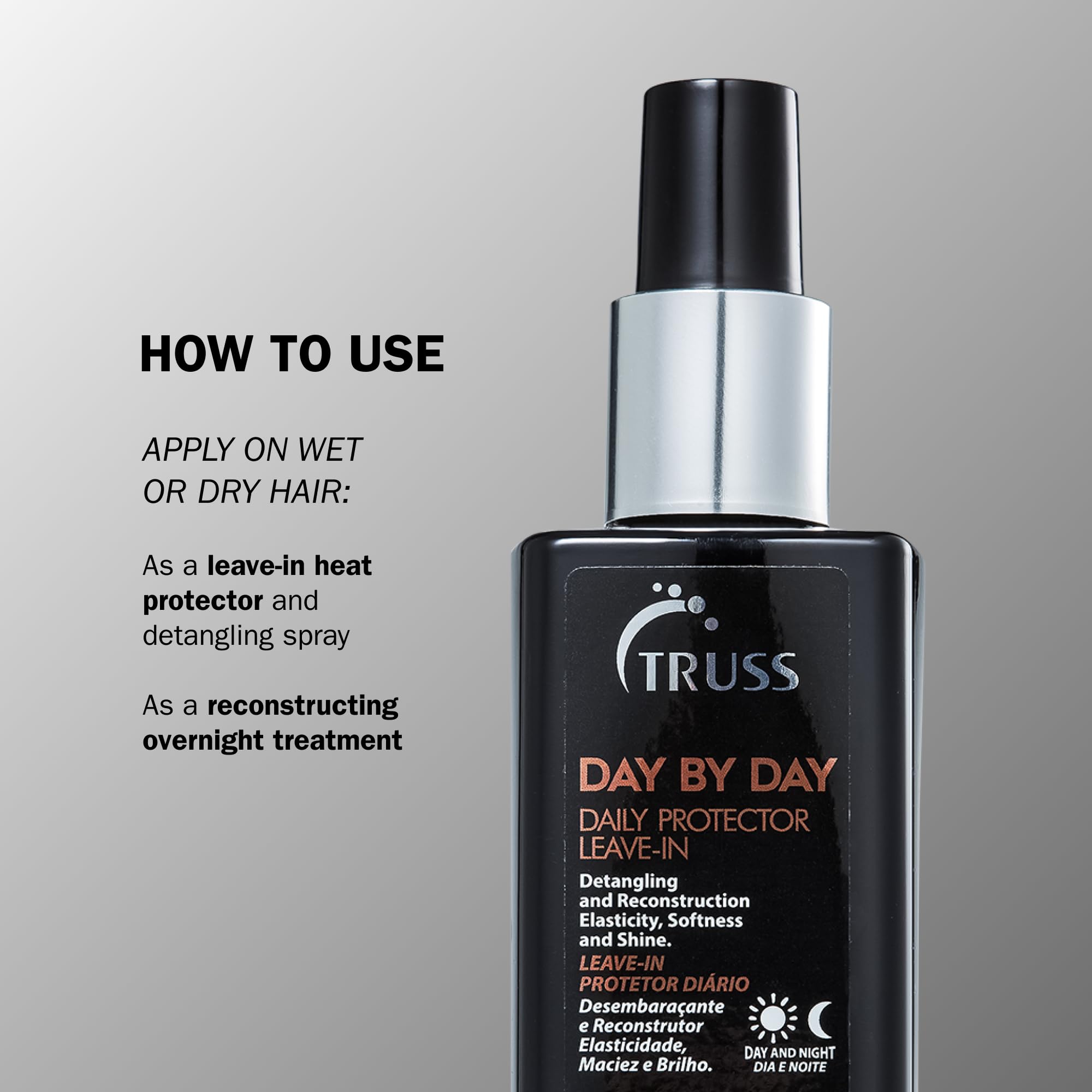 TRUSS Day by Day Leave-In with heat protection for heat styling