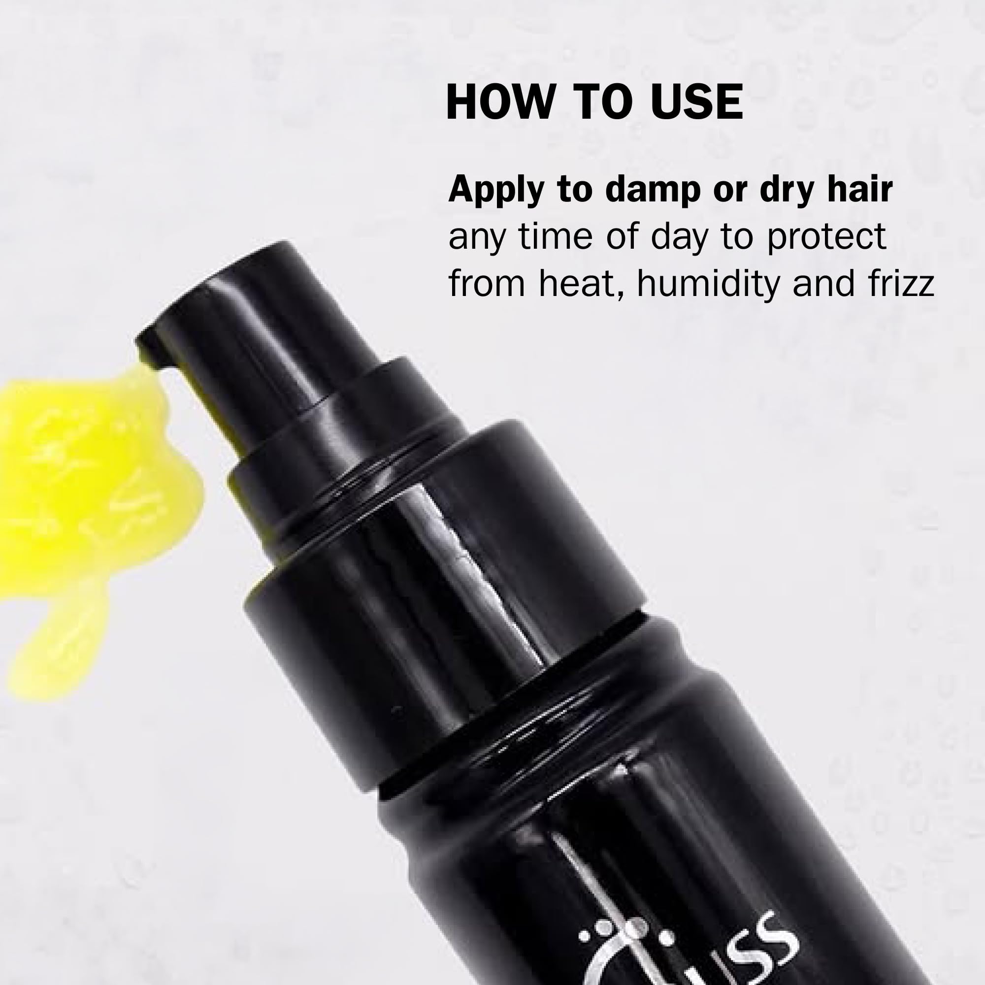 TRUSS serum smoothing the cuticle for better manageability and shine.