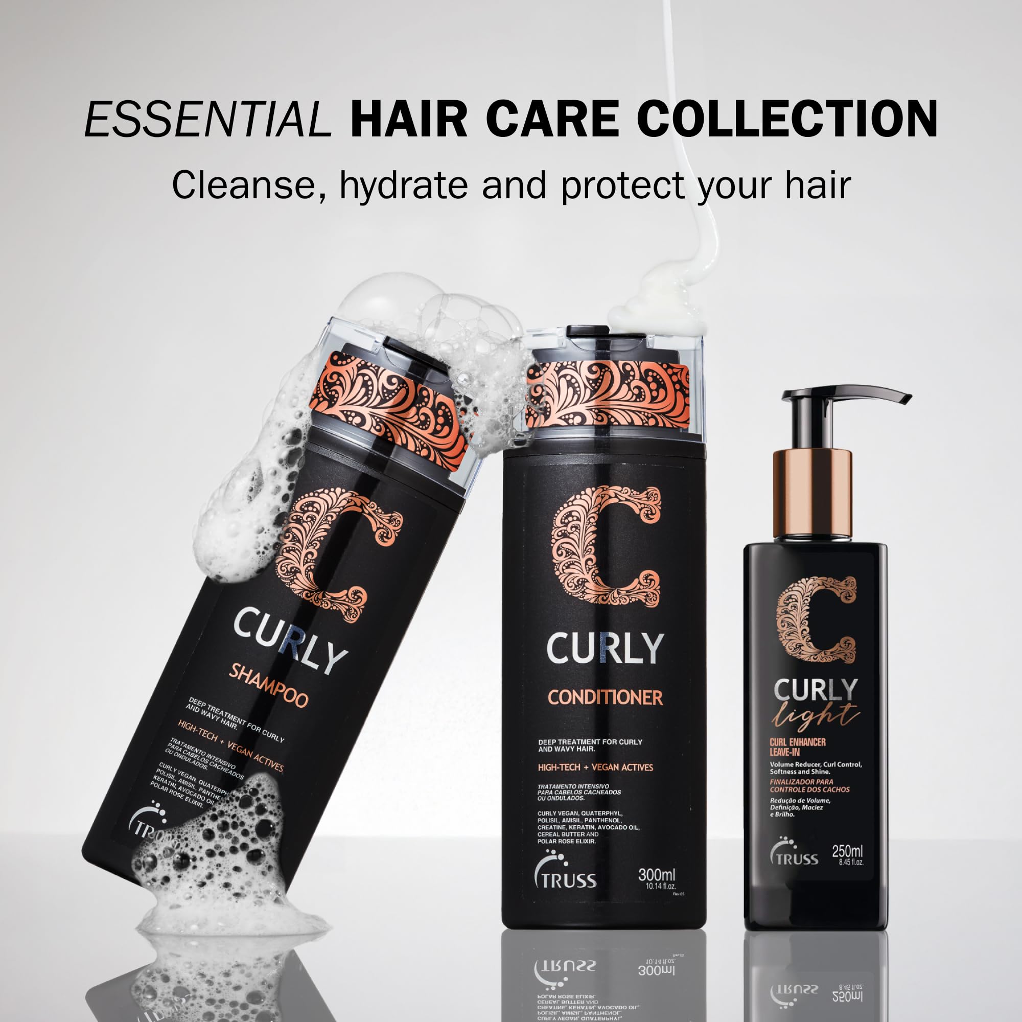 TRUSS leave-in cream demonstrating split ends protection