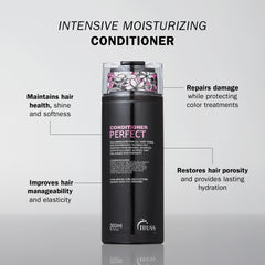 TRUSS Perfect Hair Conditioner bottle pump shows easy dispensing for quick daily use.