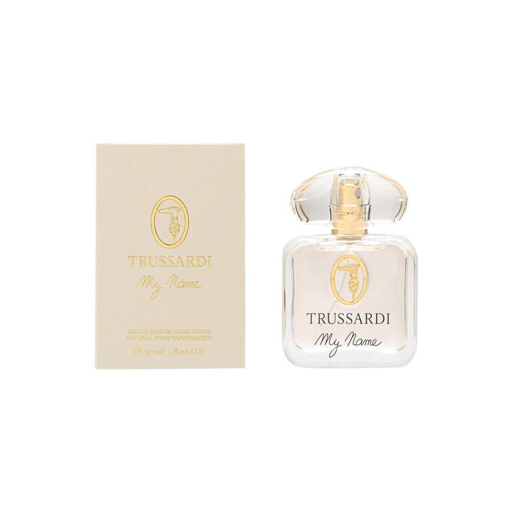Trussardi My Name EDP bottle in elegant glass, ideal for daily wear and special occasions.