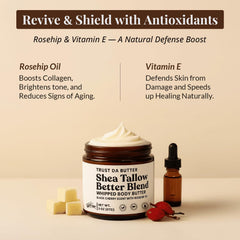 Trust Da Butter rosehip oil blend visible in formula for nourishment