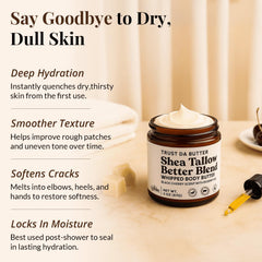 Sheabutter and rosehip blend in Trust Da Butter for dry skin