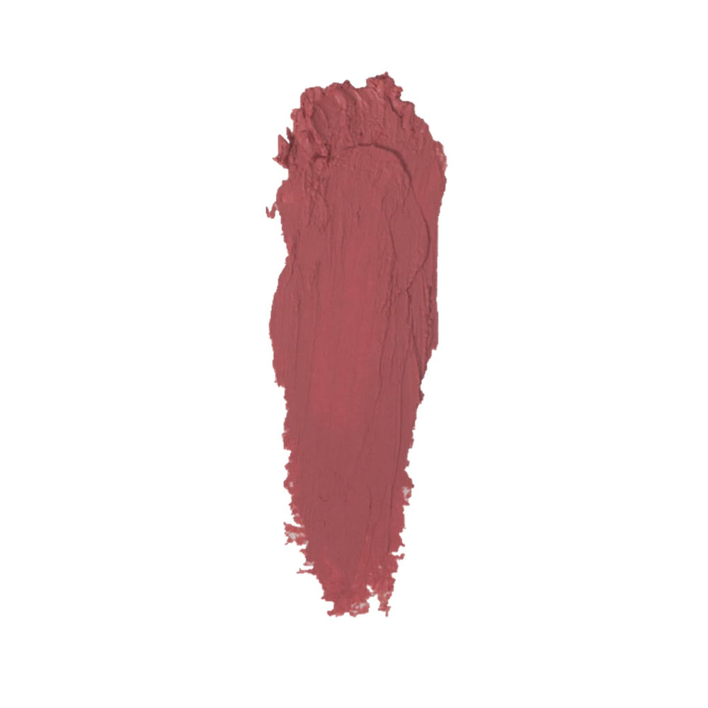 Close-up shows Lipgasm lipstick creamy, non-drying formula for smooth color.
