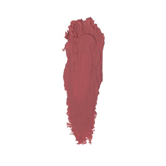 Close-up shows Lipgasm lipstick creamy, non-drying formula for smooth color.