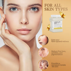 Truvenum Face mask application demonstrates easy, even coverage on all skin types.