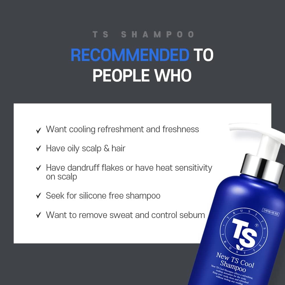 TS SHAMPOO New Cool summer-use visual suggests lightweight, refreshing care.