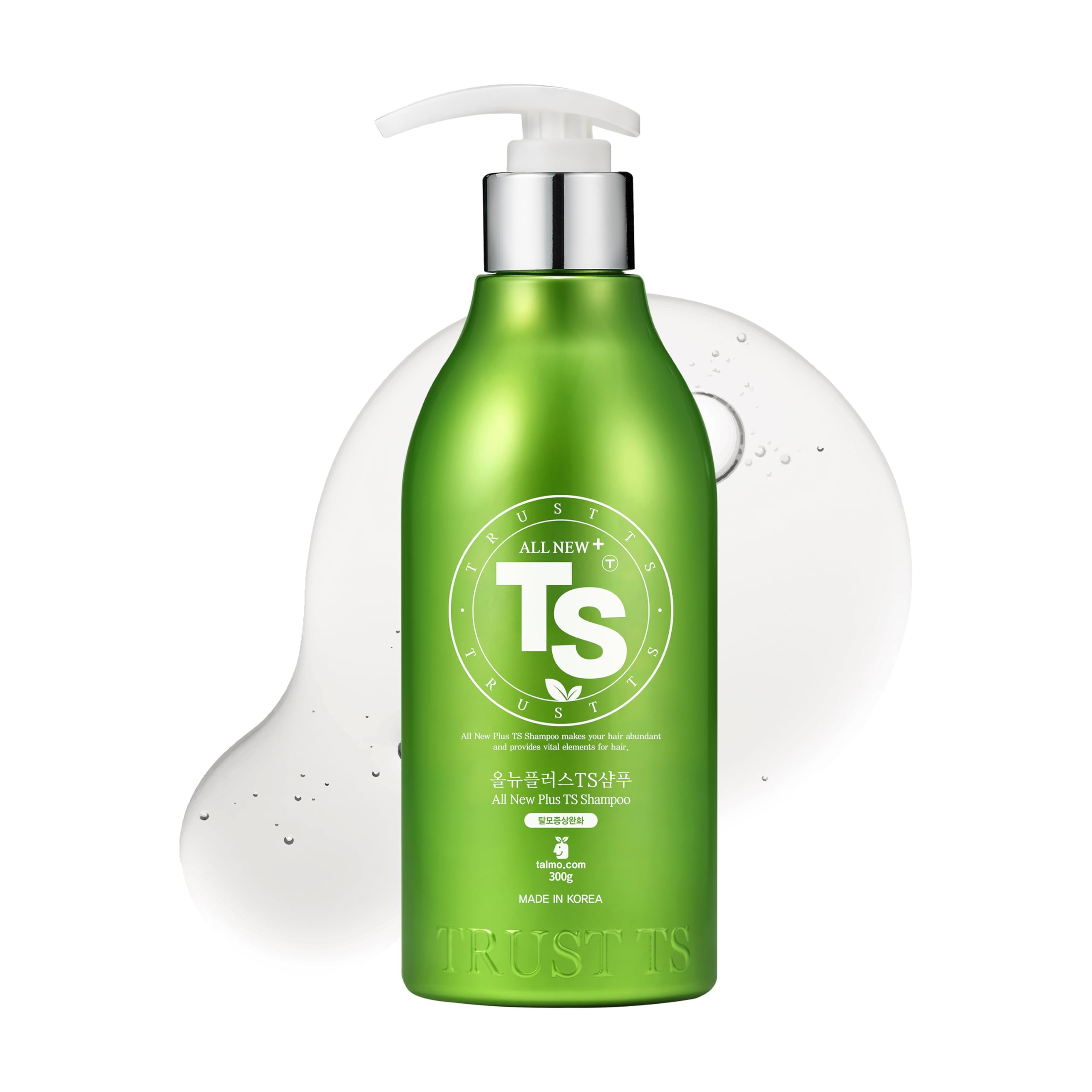 TS SHAMPOO Plus Biotin bottle pour for easy application and nourishment