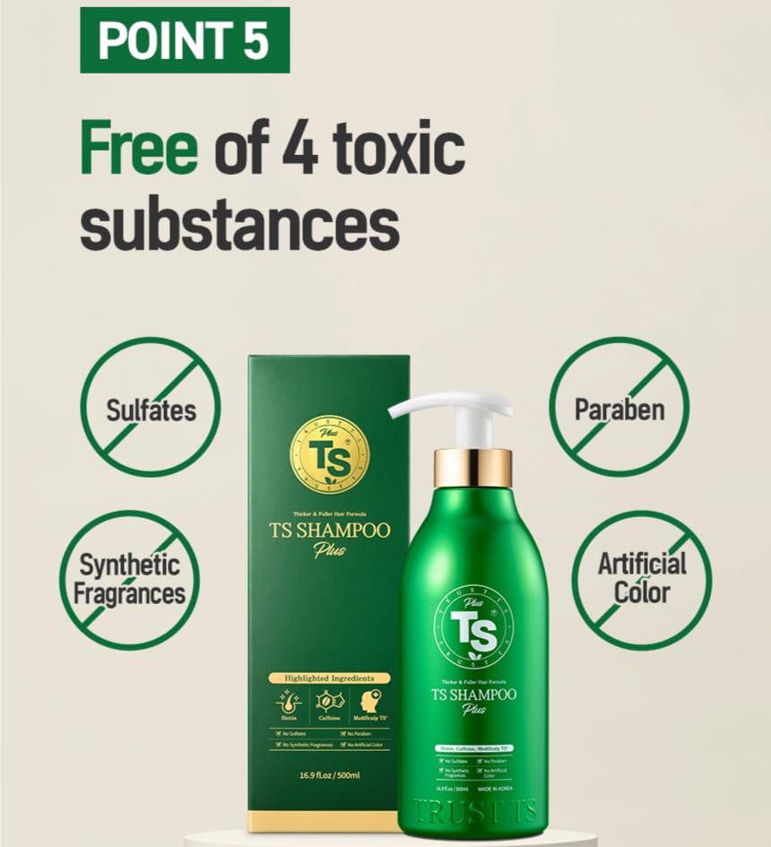 TS Shampoo Plus scalp massage during cleansing routine
