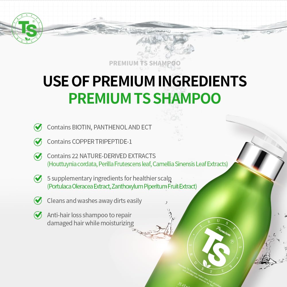 TS SHAMPOO Premium scalp massage moment during wash.