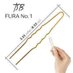 TSB Fura No.1 vintage bronze hair pin perfect for weddings.