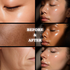 TSJ Bio Exosome Exogelly Peel-Off Mask after removal revealing radiant texture