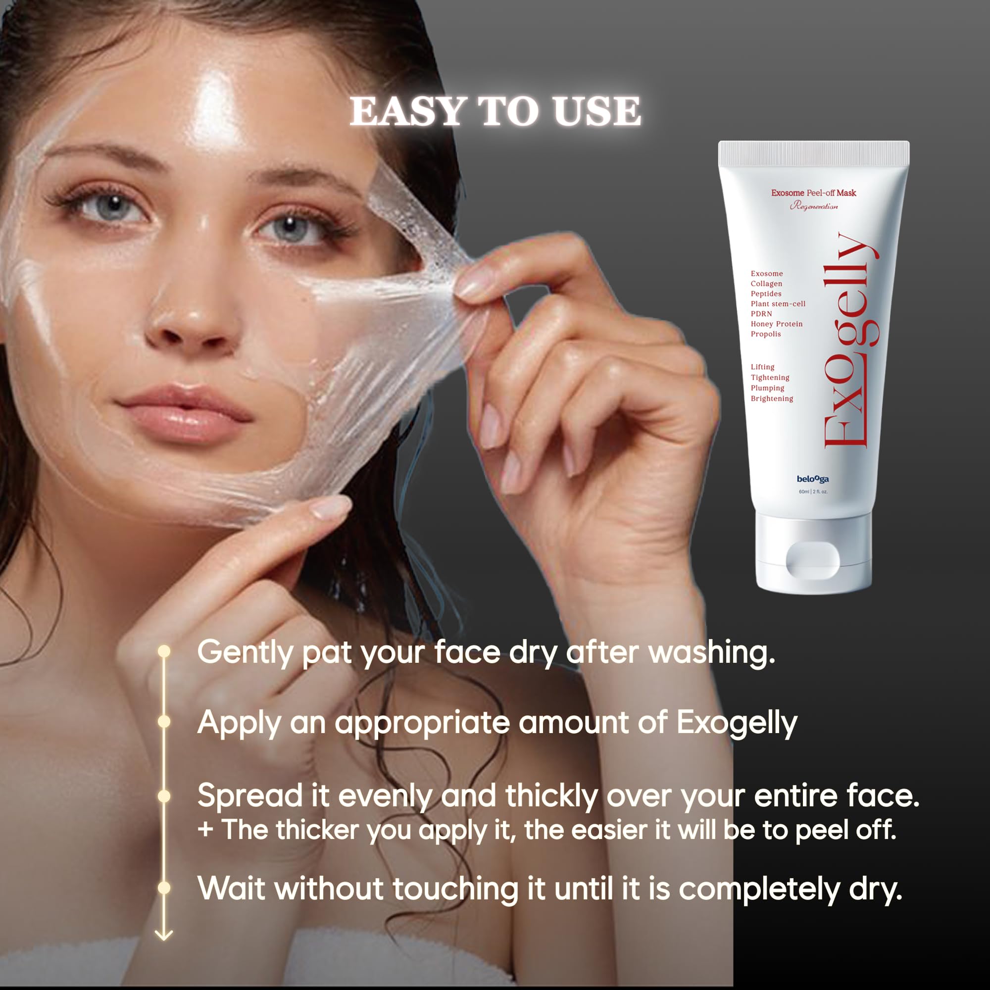 TSJ Bio Exosome Exogelly Peel-Off Mask fits into weekly skincare routine