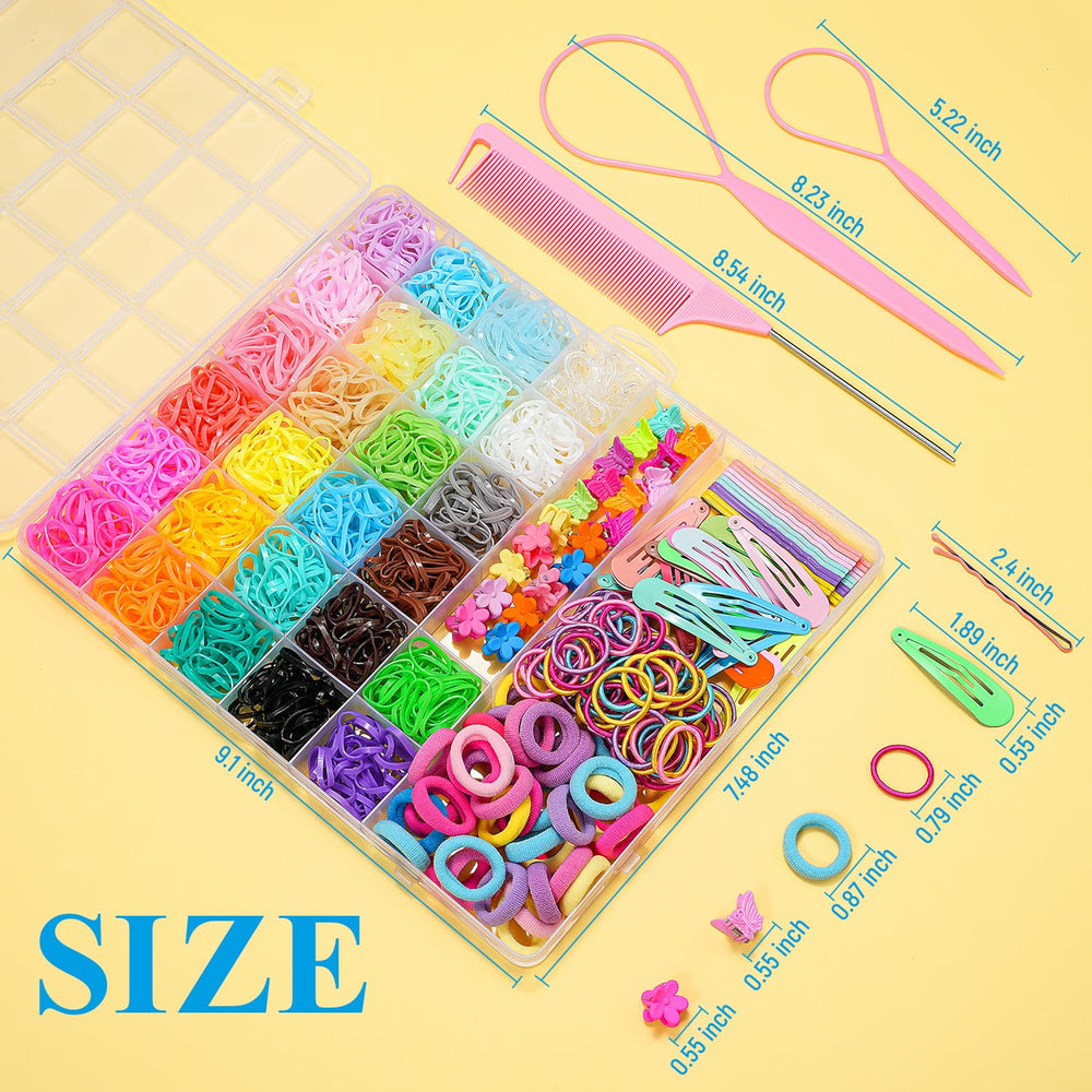 TsMADDTs baby hair elastics and seamless cotton ties for gentle pull protection