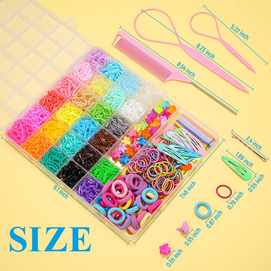 TsMADDTs baby hair elastics and seamless cotton ties for gentle pull protection