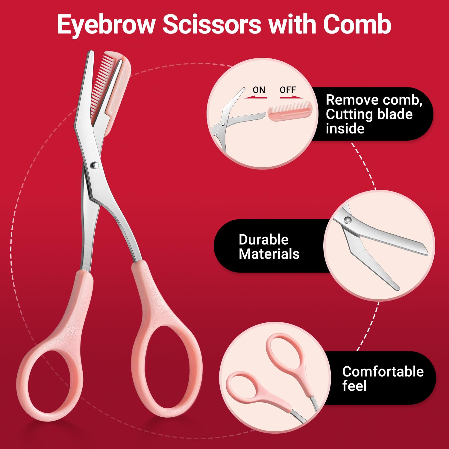 TsMADDTs slant tweezers for reshaping brows with gentle precision.