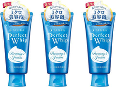 TSTADVANCE Senka Perfect Whip cleansing foam bottle set3, gentle cleansing and hydration