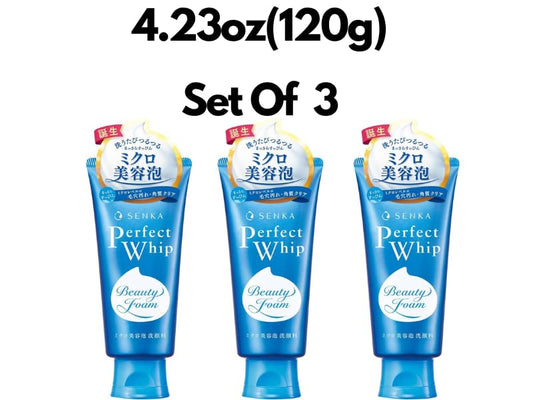 TSTADVANCE Senka Perfect Whip foam close-up shows silky texture and rich foam