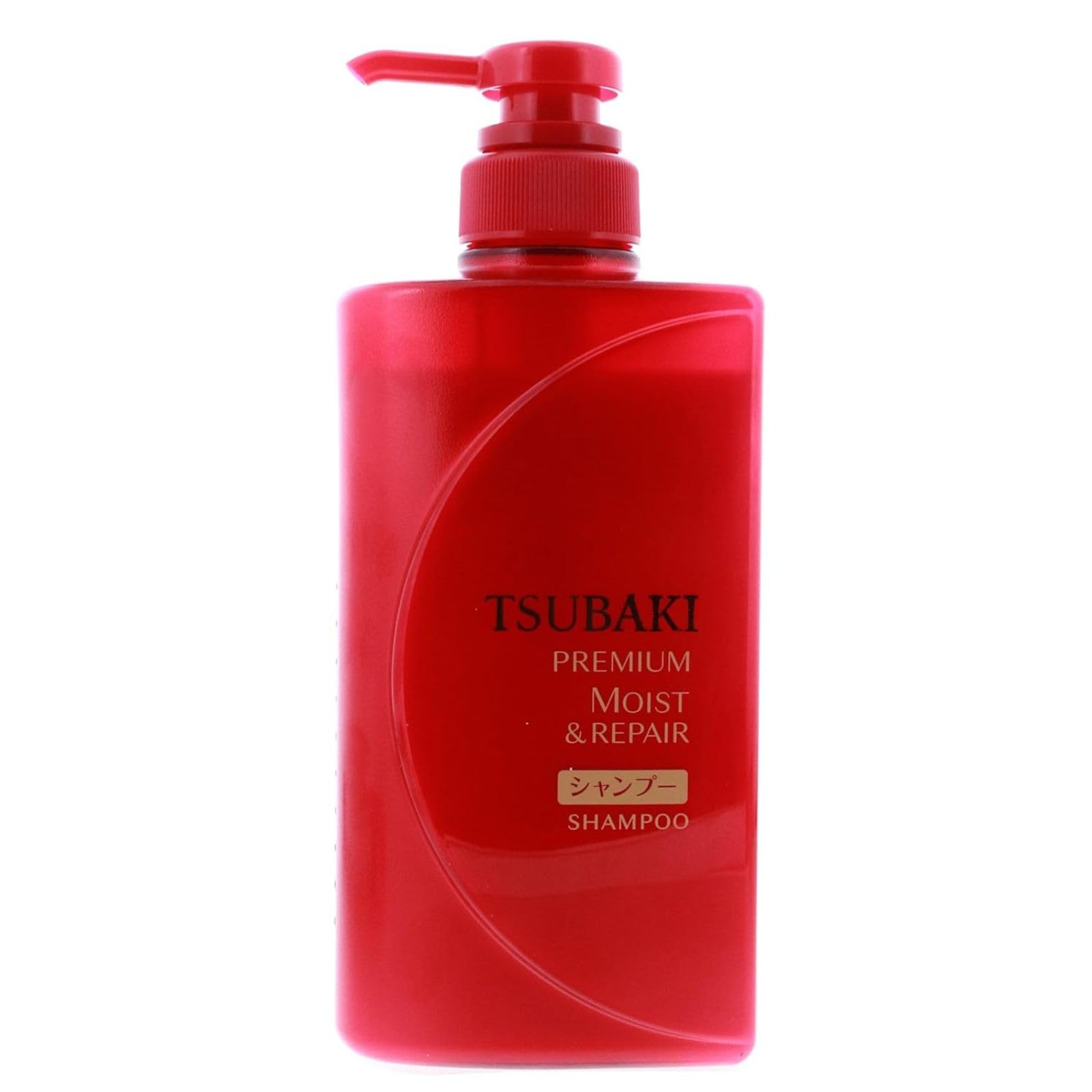 Tsubaki Premium Moist Shampoo bottle front for daily hydration and shine.