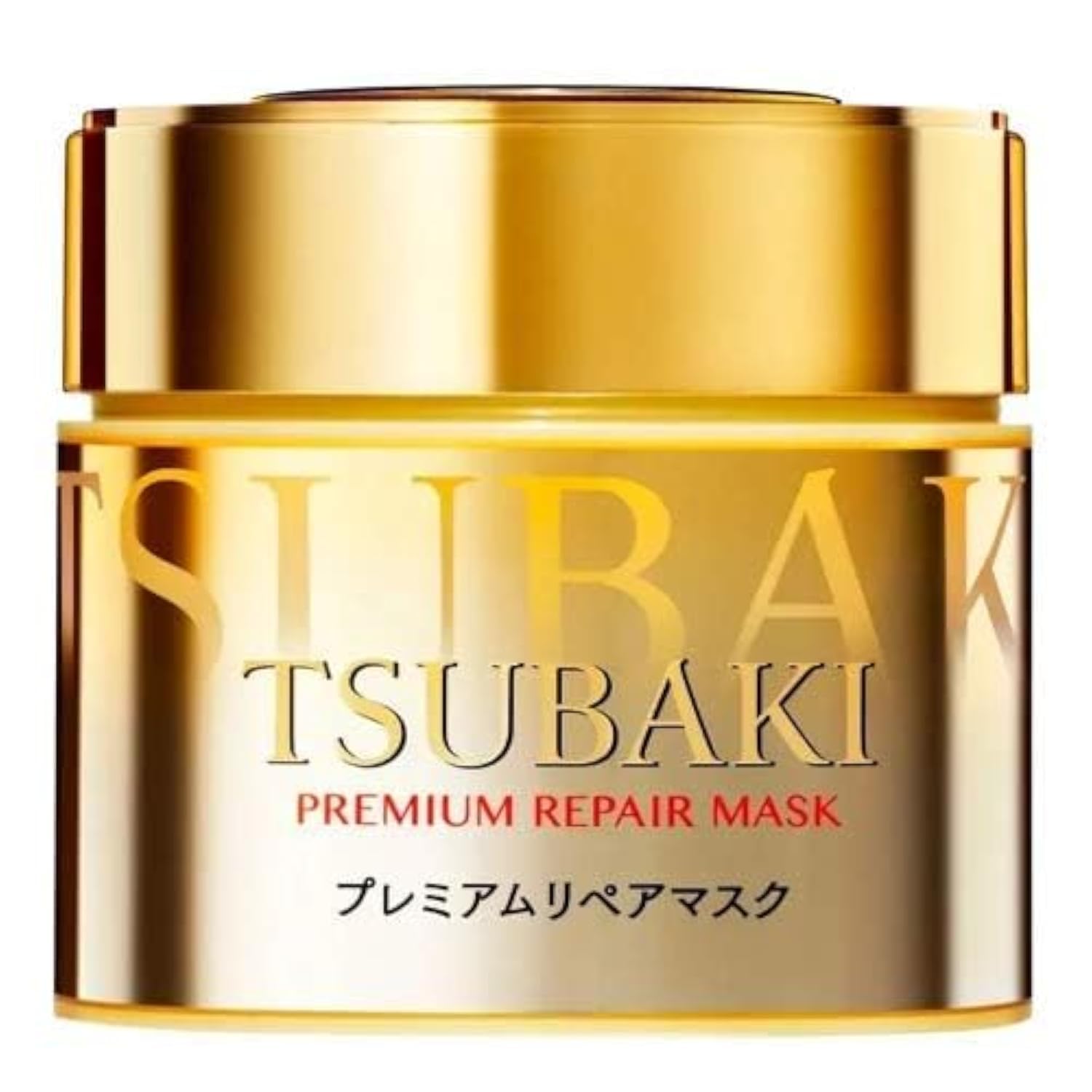 Tsubaki Premium Repair Mask 180g packaging highlighting deep conditioning for smoother, healthier-looking hair