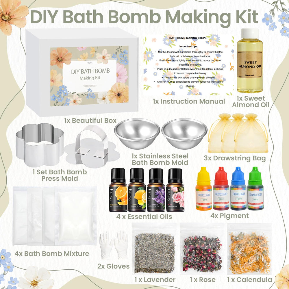 TSVATE bath bomb press shown for smooth, easy formation of bombs