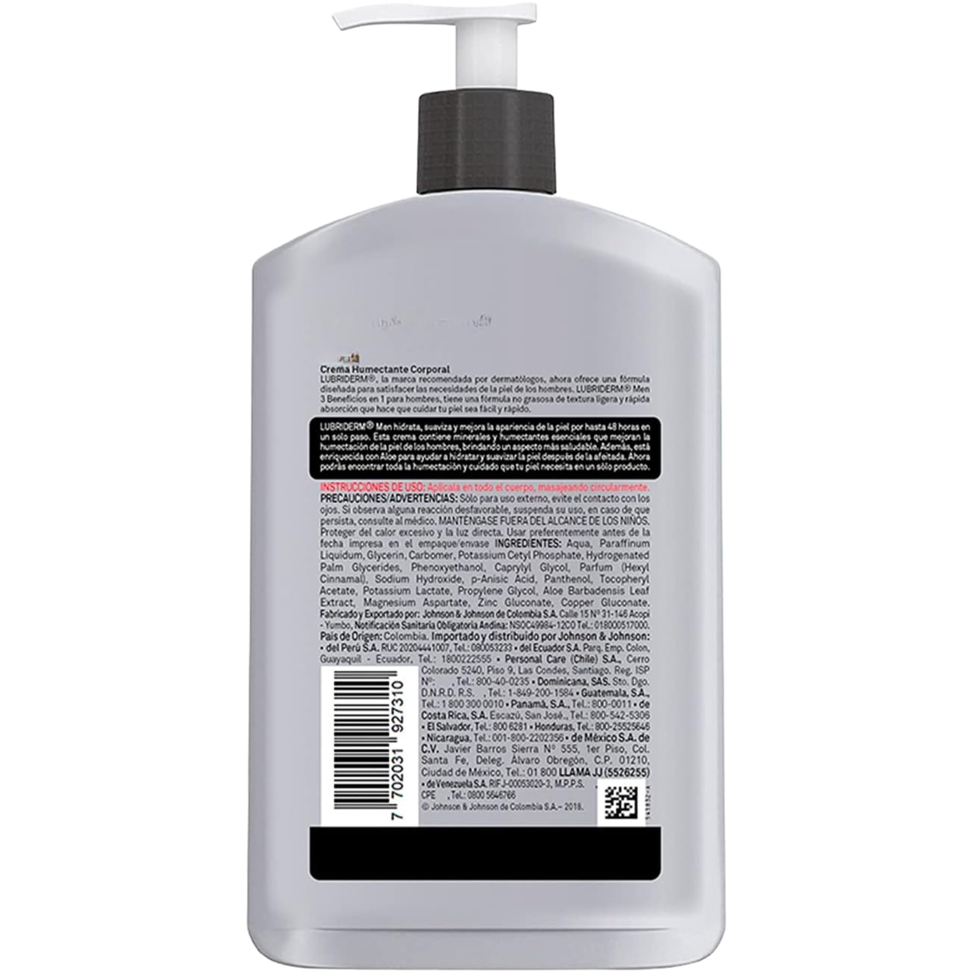 Tu Salud Plus Lubrider lotion pump-dispense enables easy daily application.