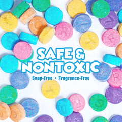 Tub Works Bath Color Fizzies kid-friendly bath enhancement for safe, colorful play