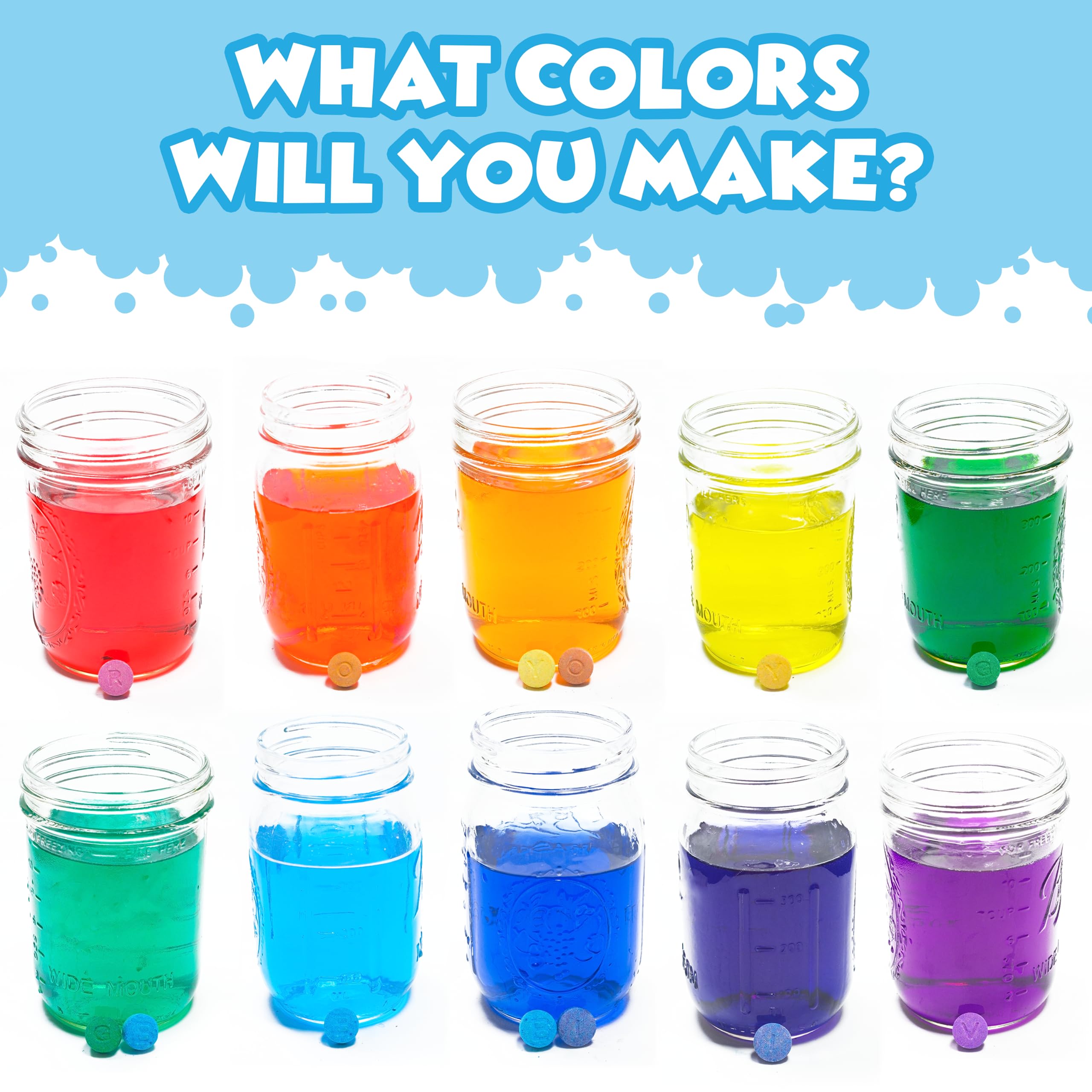 Tub Works Bath Color Fizzies easy cleanup after tub time with non-staining color
