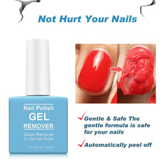 Tudiqe quick removal in 2-5 minutes demonstrated on nails