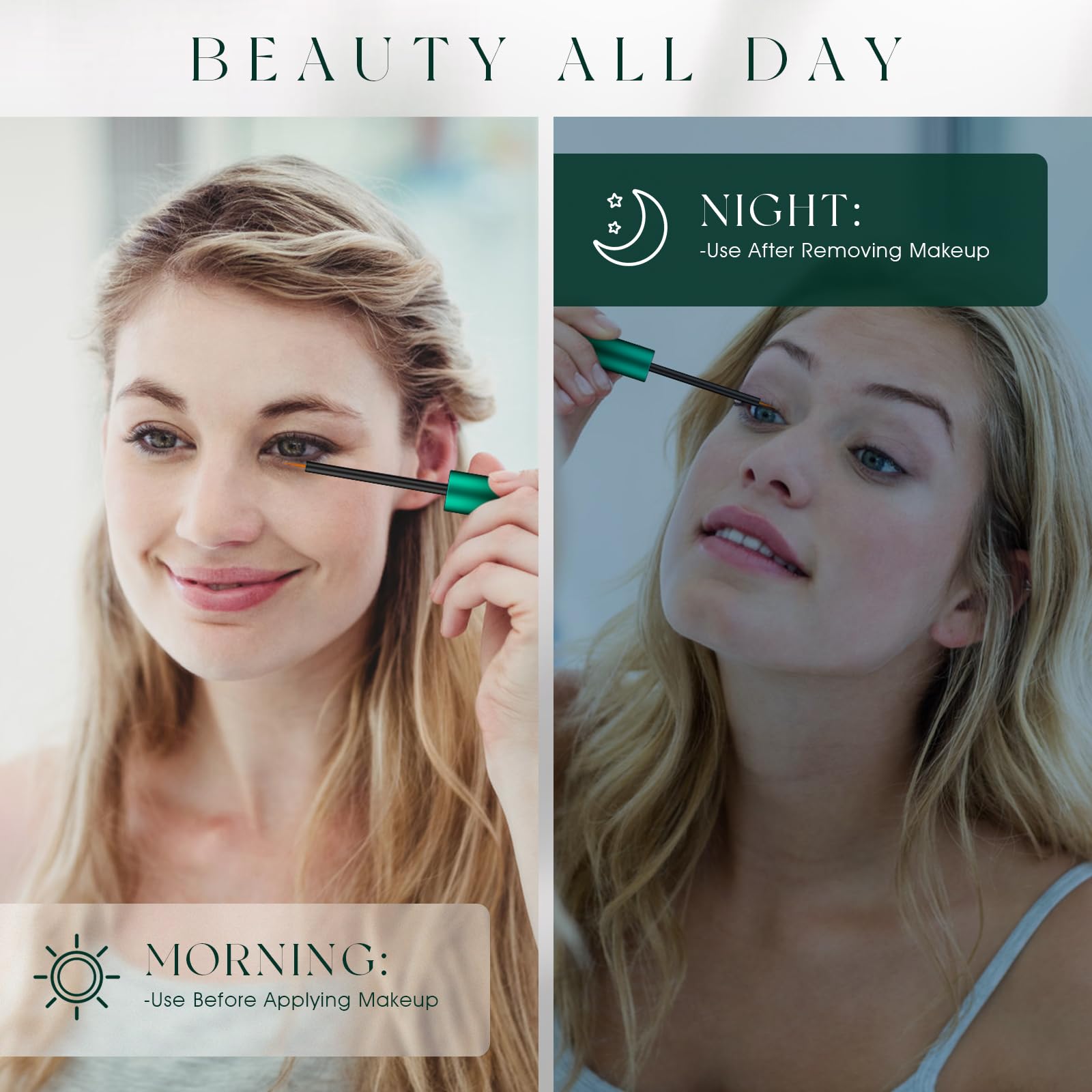 Biotin and Tripeptide-1 icons highlight lash strengthening potential.