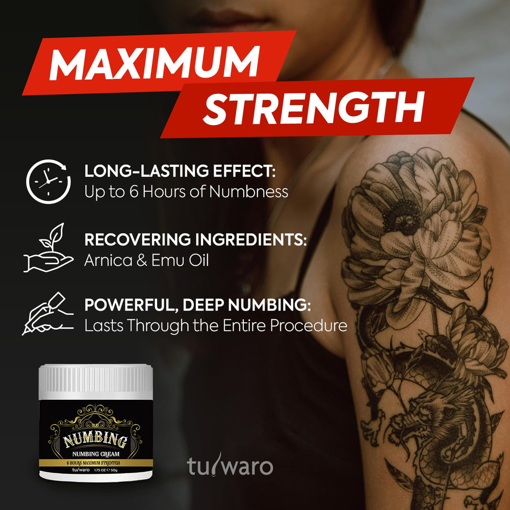 Tuiwaro Numbing Cream long-lasting relief with smooth, quick absorption