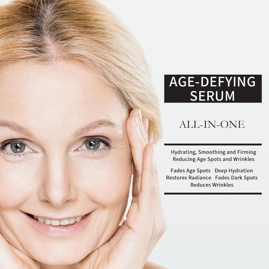 TUJHG Vitamin C Retinol Serum dropper demonstrates easy application for smooth skin texture.