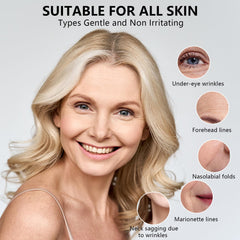 TUJHG Vitamin C Retinol Serum texture swatch shows lightweight hydration without stickiness.