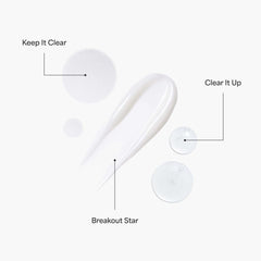 TULA Clear It Up acne clearing gel tube showing pore-clearing action.