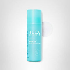TULA Clear Up box front emphasizes fragrance-free, alcohol-free formula for all skin types.
