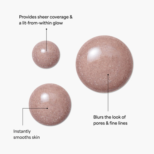 TULA Cosmos Face Filter Primer bottle back showing ingredients and text