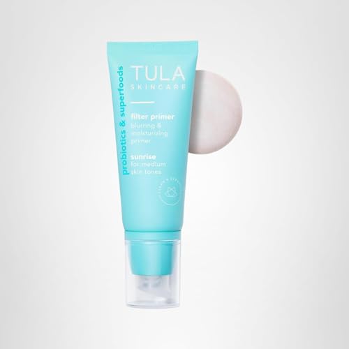 TULA Sunrise primer packaging highlights clean, skincare-forward branding.