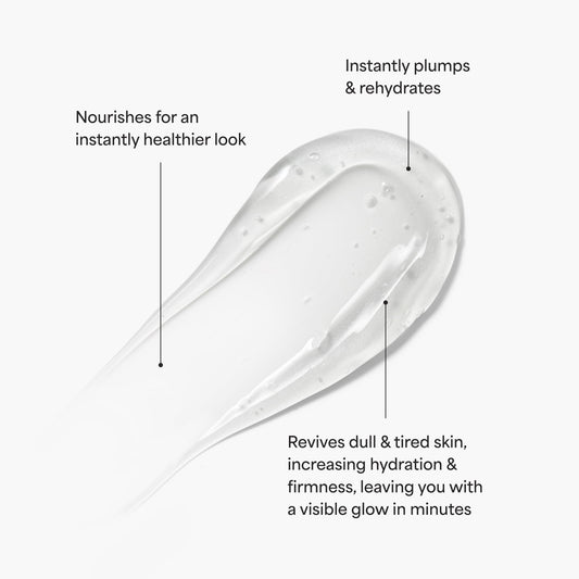 TULA H2Oasis hydration closeup highlights creamy texture delivering moisture and a dewy feel.