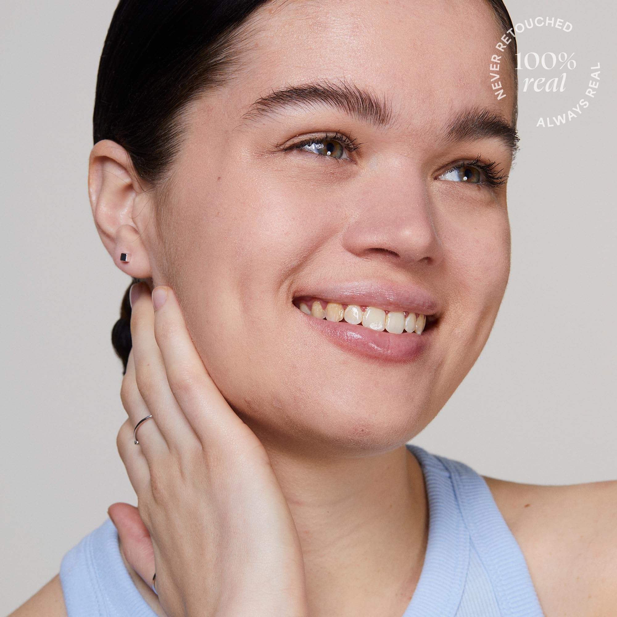 TULA primer Luna before-after demonstrates balanced tone and even coverage.