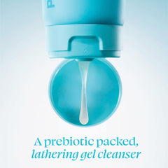 TULA Purifying Face Cleanser gel texture on skin with gentle hydration