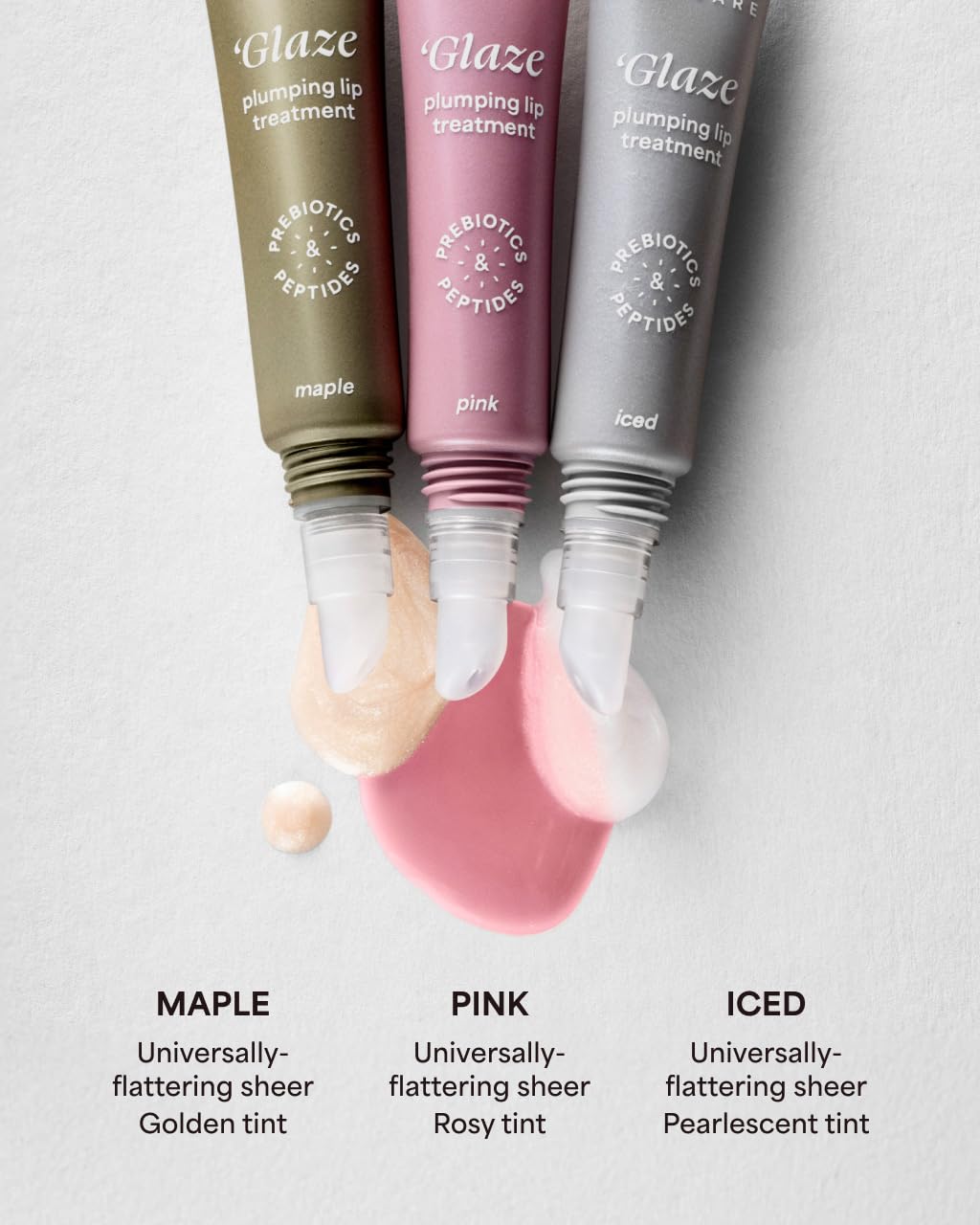 Glossy finish on lips ideal for daytime use and quick touch-ups