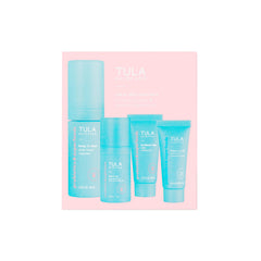 TULA Travel bag image illustrating portable acne care on the go.