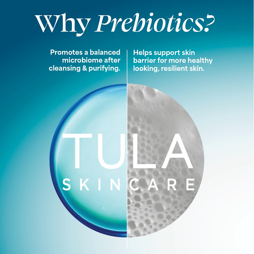TULA Turmeric branding on packaging highlights a gentle, soothing cleanse.
