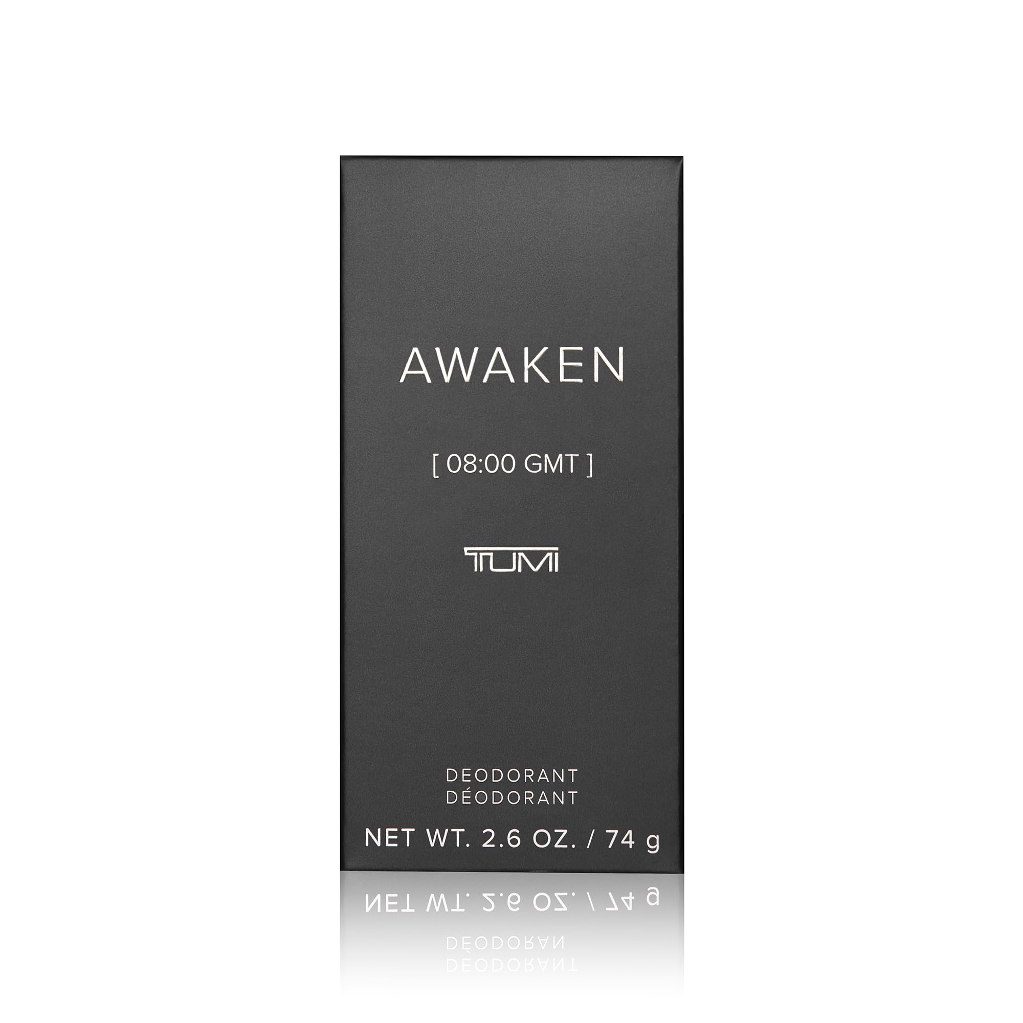 TUMI Awaken fragrance notes visual with bergamot and cedarwood base
